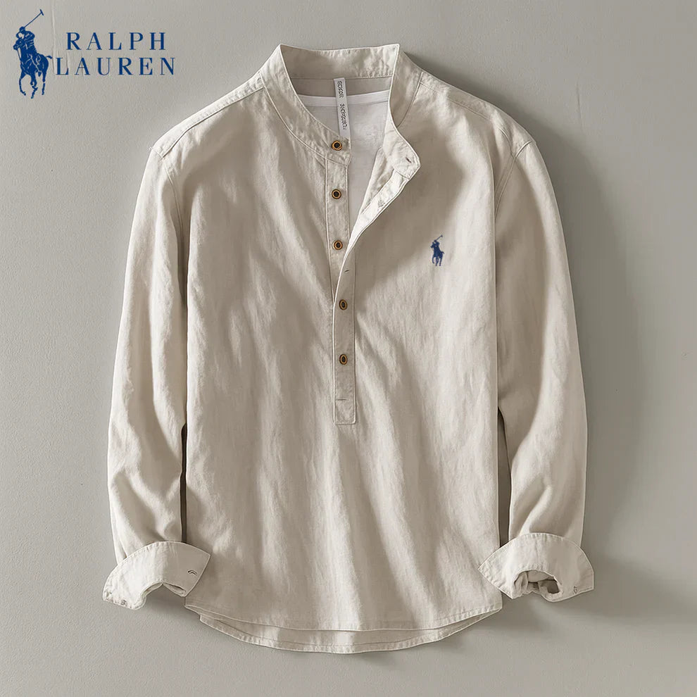 Linen Mandarin Shirt