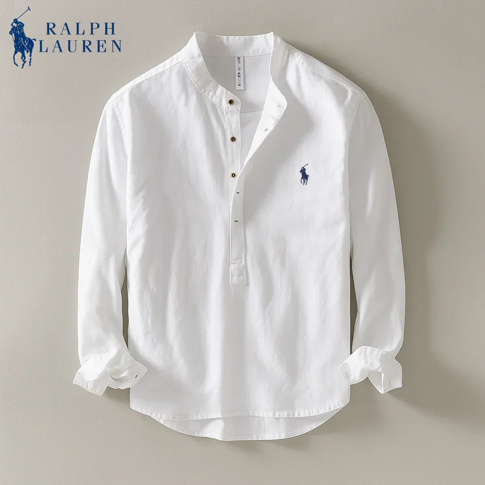 Linen Mandarin Shirt