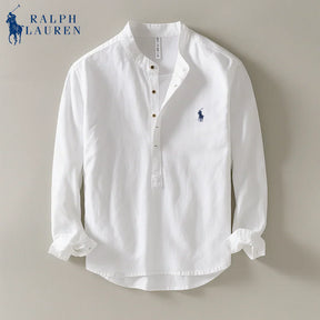 Linen Mandarin Shirt