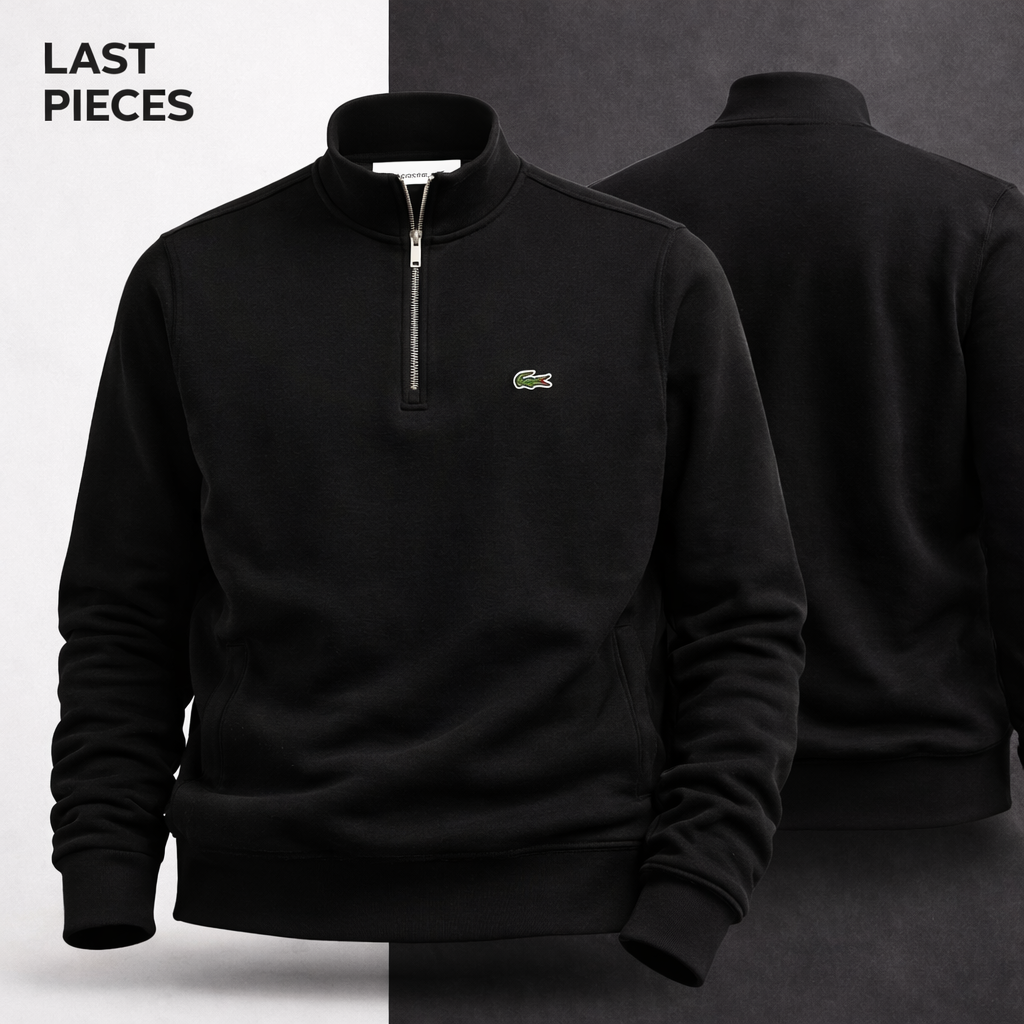 LC Men's Zip-Up High-Neck Sweatshirt