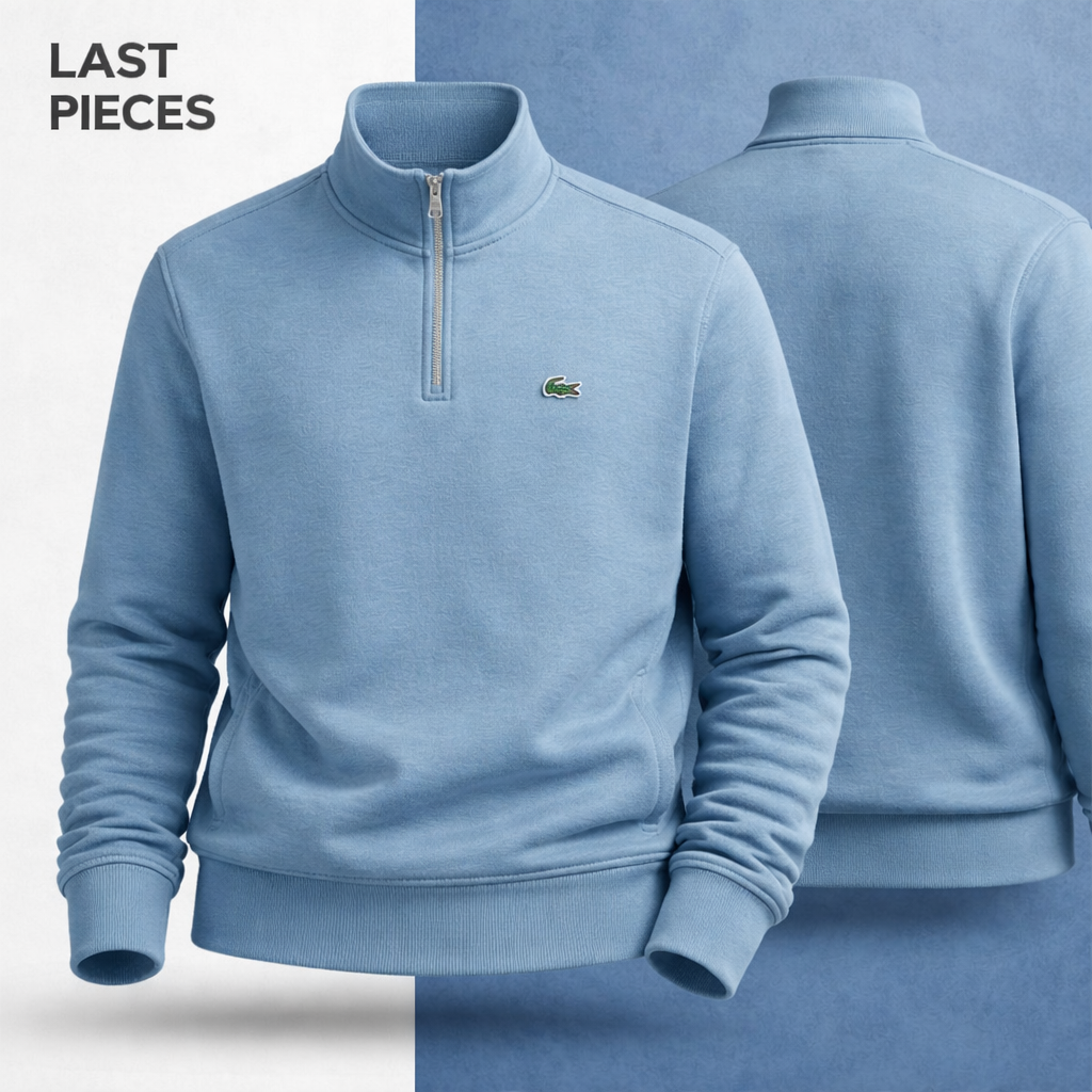 LC Men's Zip-Up High-Neck Sweatshirt