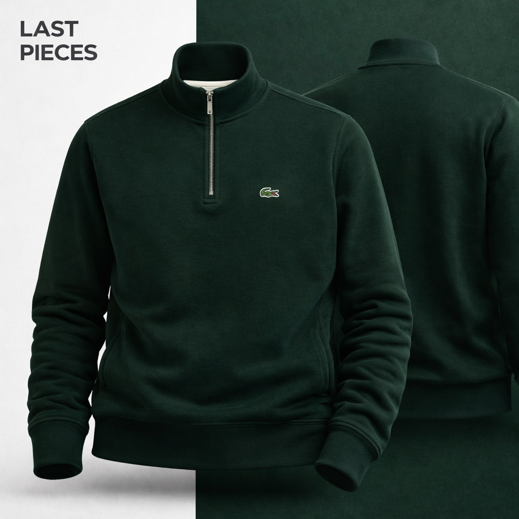 LC Men's Zip-Up High-Neck Sweatshirt