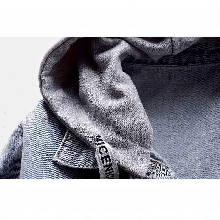 Constantino Valka Hooded Denim Jacket