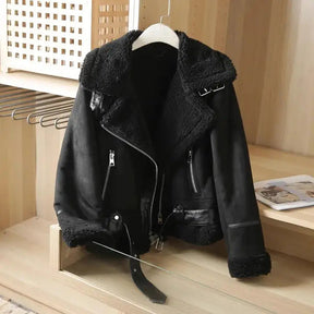Colette Shearling Suede Jacket