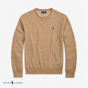 RL Mesh-Knit Cotton Crewneck Sweater