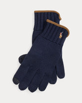 Wollhandschuhe Mit Wildleder-Finish